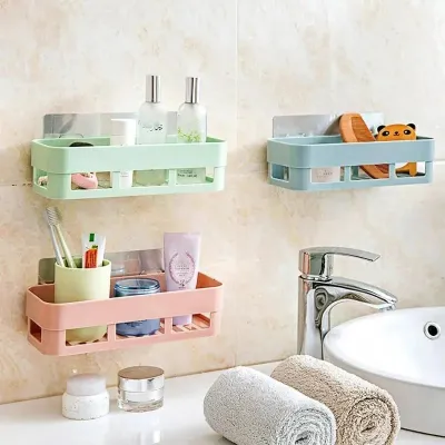 Multipurpose Plastic Shelf Wall Storage Rack